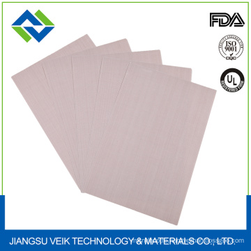 Made in China 40mil off white color high temperature resistant non stick porous PTFE coated fiberglass fabric